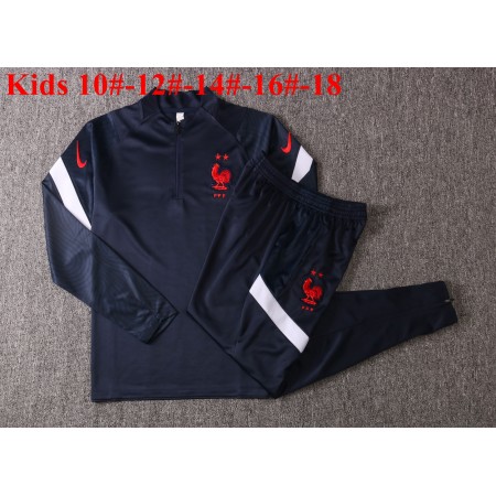 Frankrike 2020/21 Barn Tränings Sweatshirtställ M001